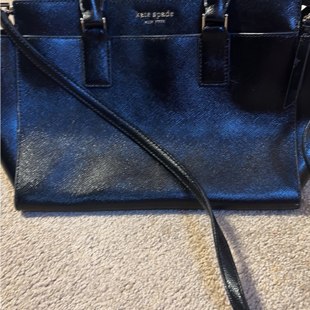 Kate Spade Black Satchel with Structured Design